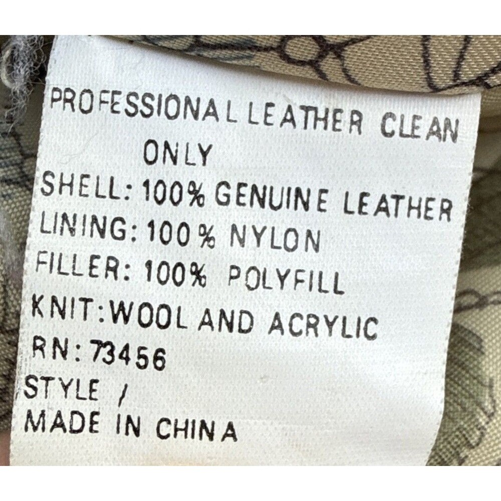 VTG 80s Marco Morani A-2 Brown Leather Bomber Jacket Map Lined Men's 2XL XXL - Picture 9 of 11